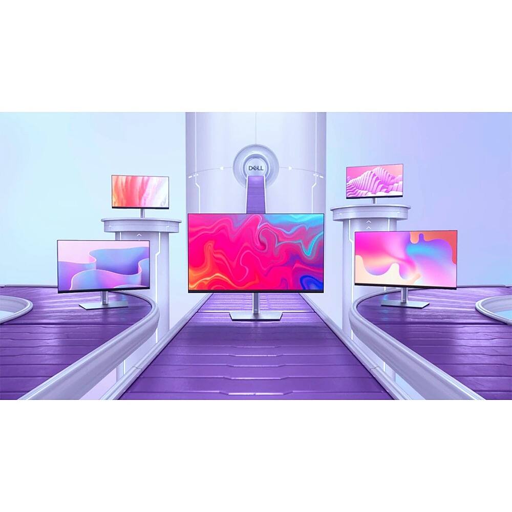 Alt View 29. Dell - 23.8" LCD Monitor (DisplayPort, USB, HDMI) - Black, Silver.