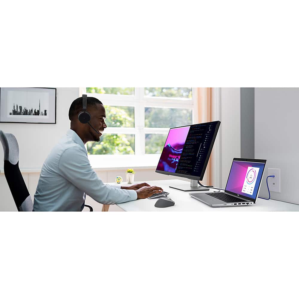 Alt View 40. Dell - 23.8" LCD Monitor (DisplayPort, USB, HDMI) - Black, Silver.