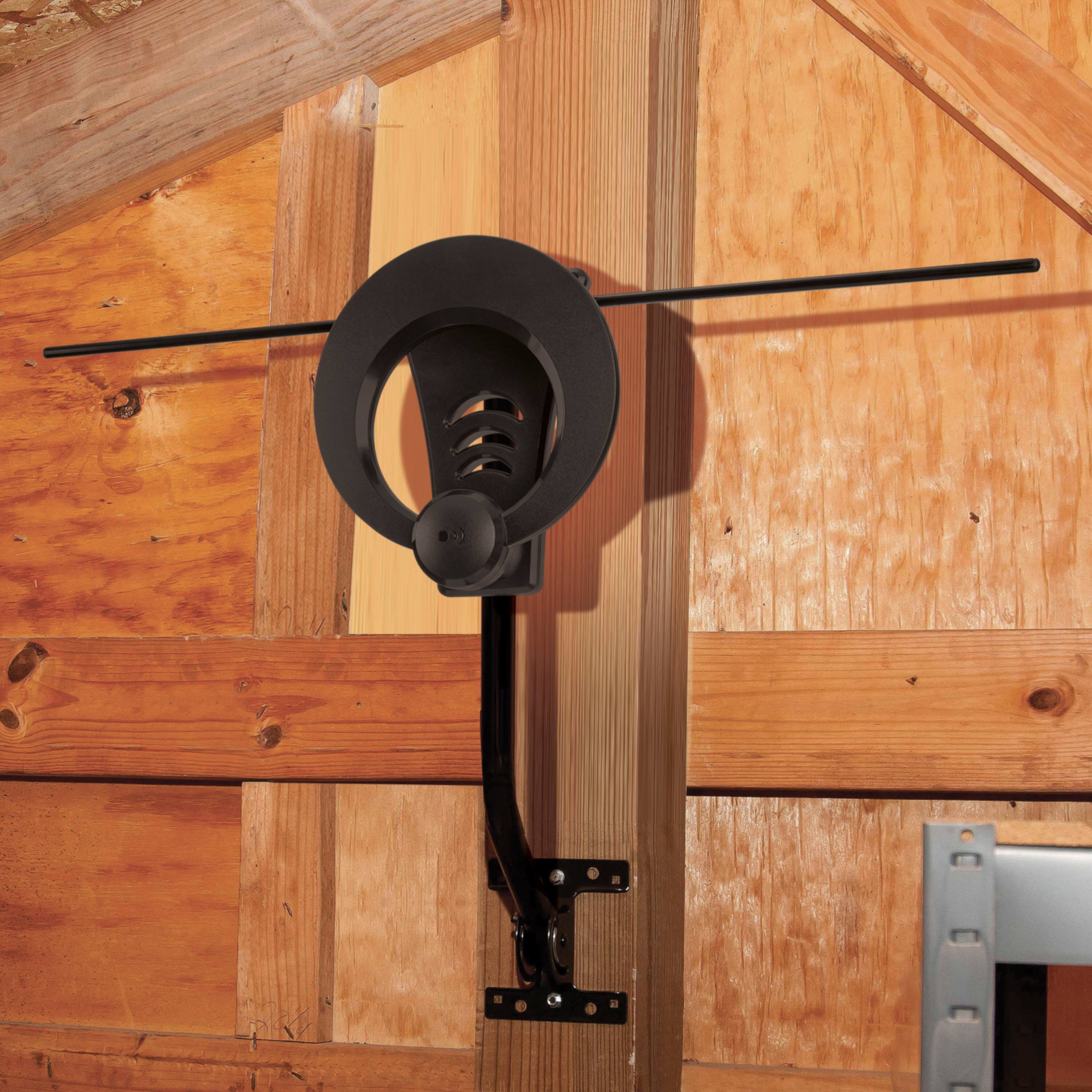 Alt View 15. Antennas Direct - ClearStream 1MAX Indoor/Outdoor UHF/VHF HDTV Antenna with Mast - Black.