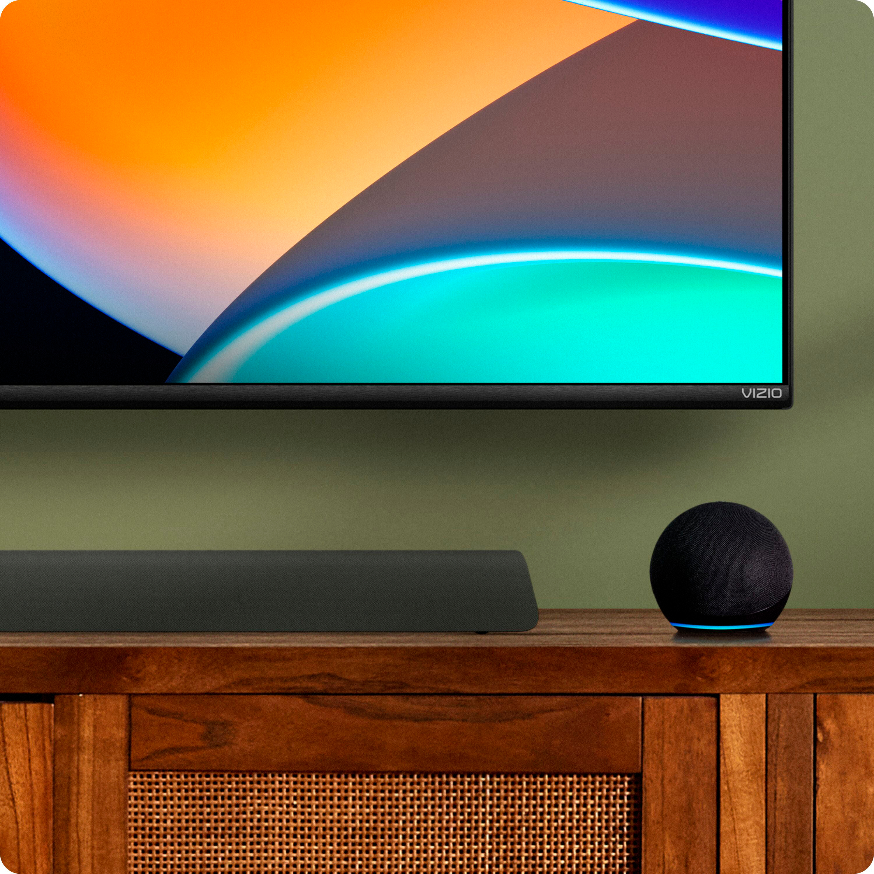 Left View: VIZIO - M-Series All-in-One 2.1 Immersive Sound Bar with Dolby Atmos, DTS:X and Built In Subwoofers - Black