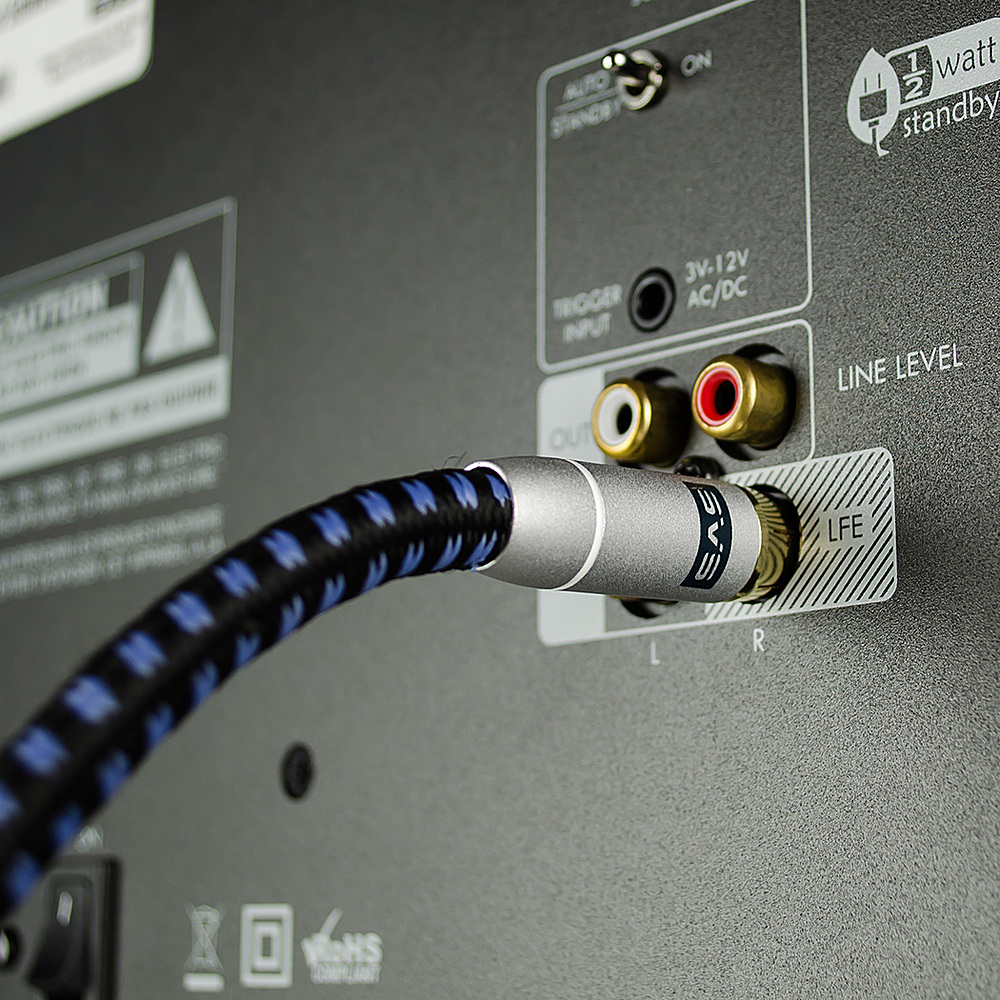Left View: SVS - SoundPath 5M RCA Audio Interconnect Cable - Multi