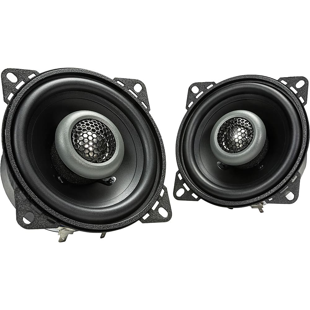 Front. MB Quart - Formula Series 4" 2-Way Car Speakers with Polypropylene Cones (Pair) - Black.