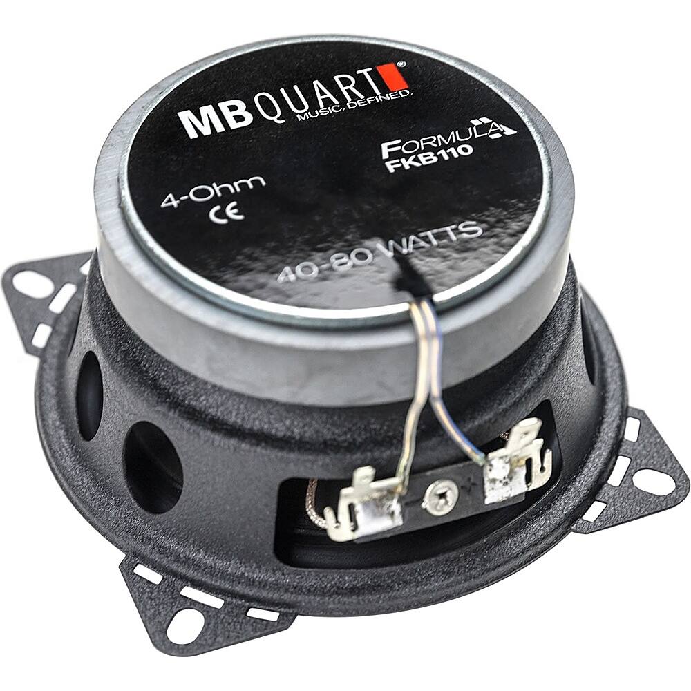Alt View 12. MB Quart - Formula Series 4" 2-Way Car Speakers with Polypropylene Cones (Pair) - Black.