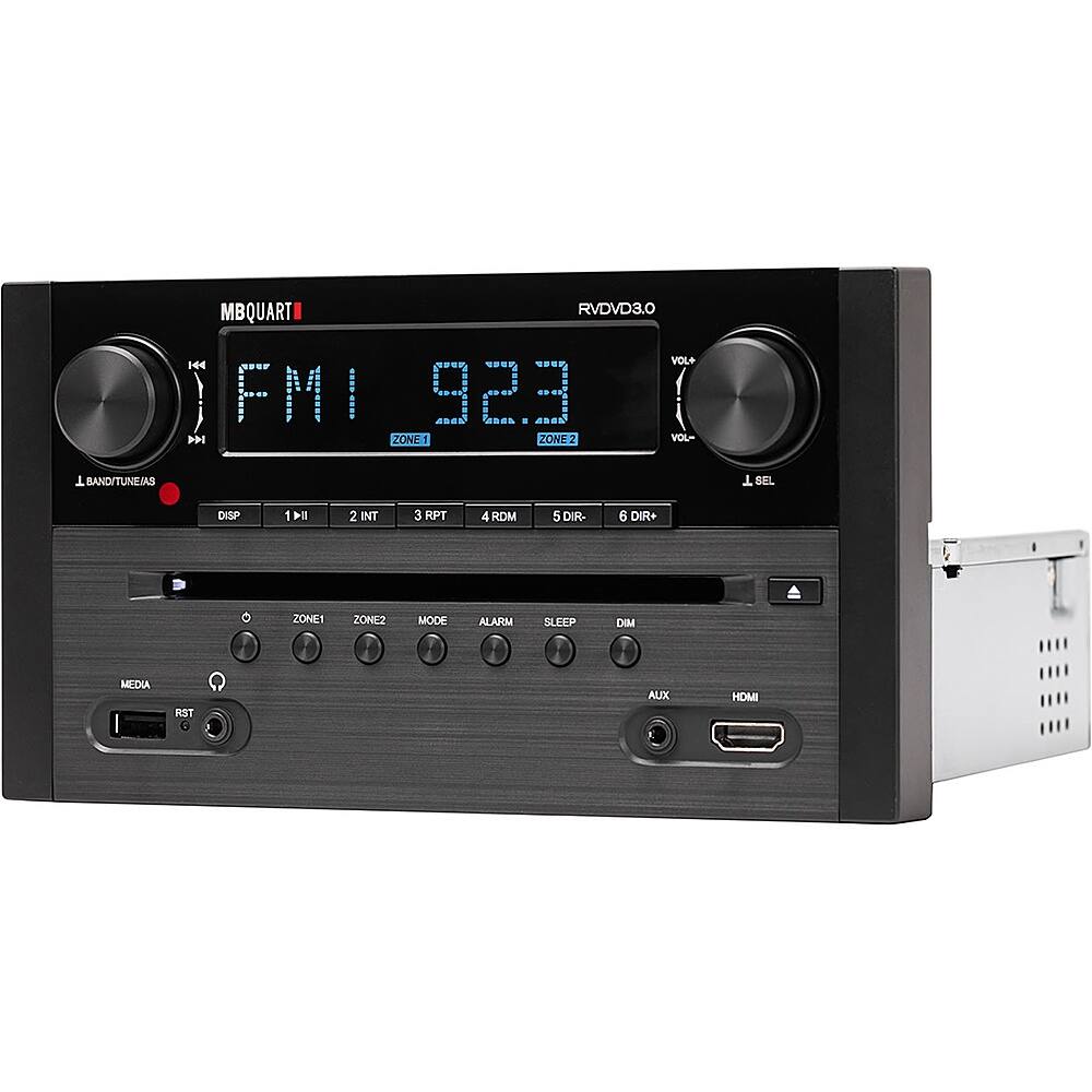 Left. MB Quart - RV Bluetooth DVD Receiver - Black.