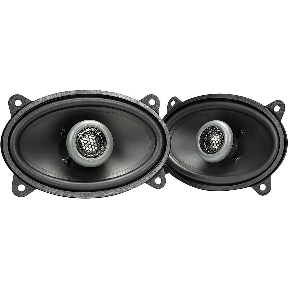 Front. MB Quart - Formula Series 4" x 6" 2-Way Car Speakers with Polypropylene Cones (Pair) - Black.