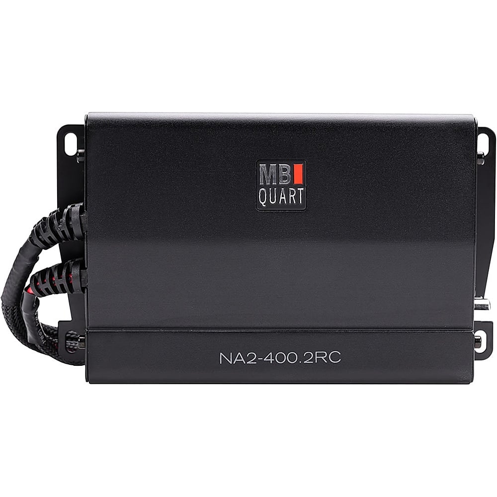MB Quart - Nautic 400W Class D 2-Channel Powersports Amplifier for Polaris Ride Command Source Unit - Black - Front_Zoom