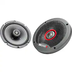 Front. MB Quart - Formula Series 6.5" 2-Way Car Speakers with Polypropylene Cones (Pair) - Black.