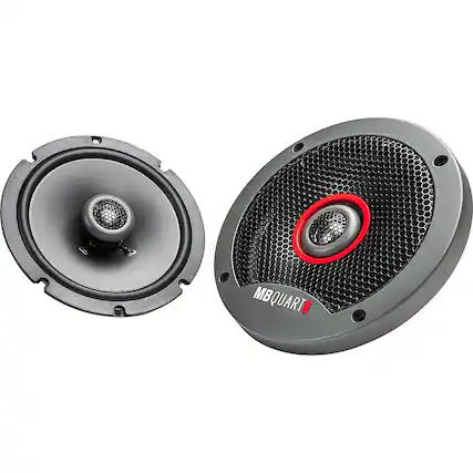 Front. MB Quart - Formula Series 6.5" 2-Way Car Speakers with Polypropylene Cones (Pair) - Black.