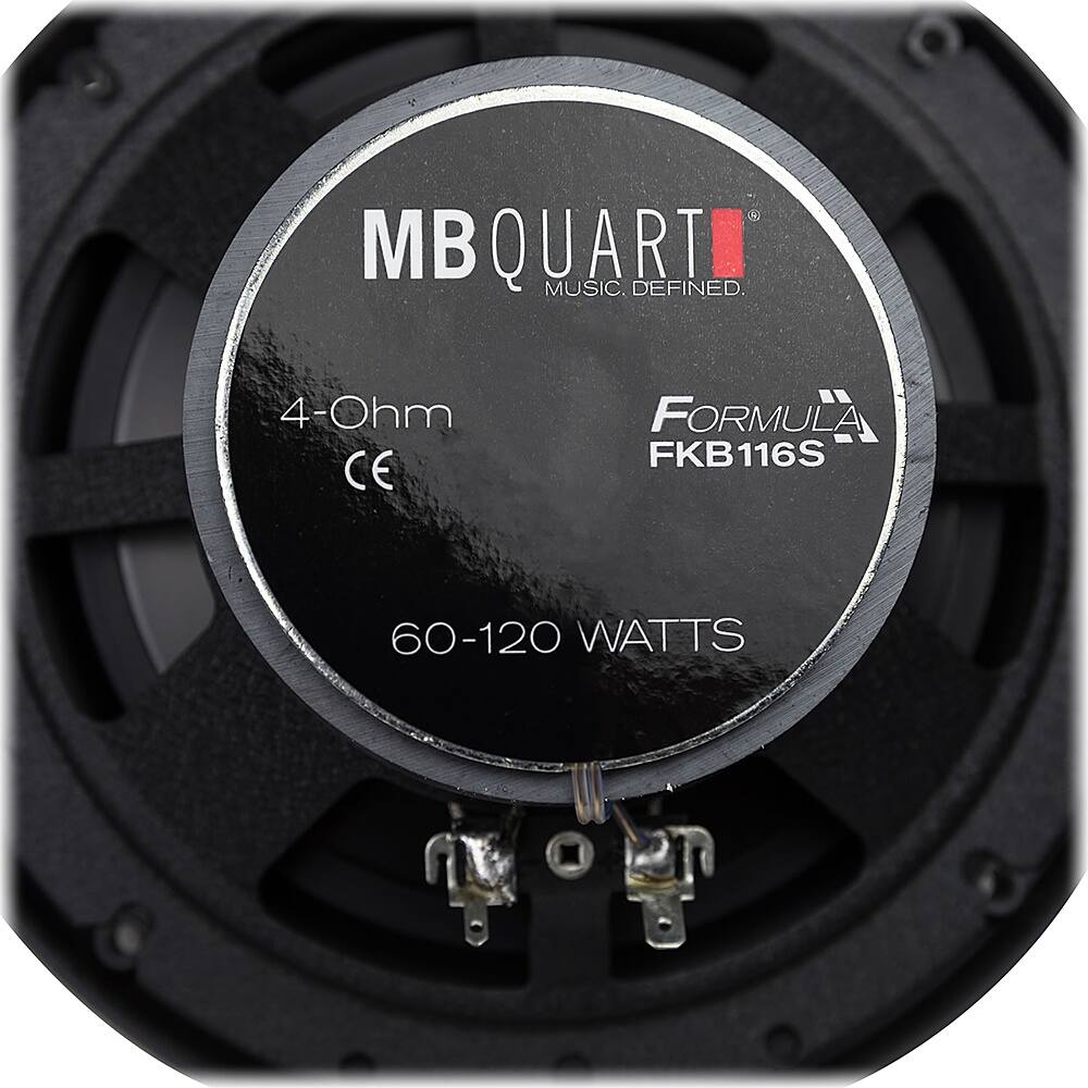 Alt View 12. MB Quart - Formula Series 6.5" 2-Way Car Speakers with Polypropylene Cones (Pair) - Black.