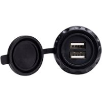 MB Quart - MAXXLINK Accessory Plug Dual USB Adapter - Black - Front_Zoom