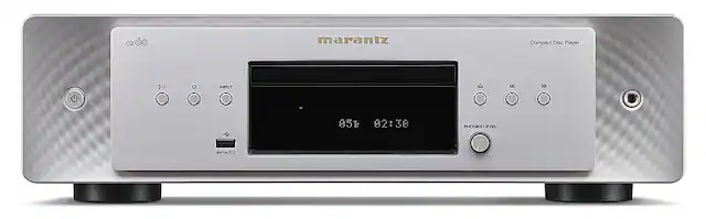 Front. Marantz - CD60 CD Player with HDAM + HDAM-SA2 - Silver Gold.
