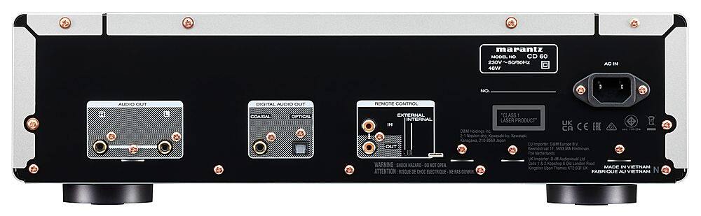 Left. Marantz - CD60 CD Player with HDAM + HDAM-SA2 - Silver Gold.