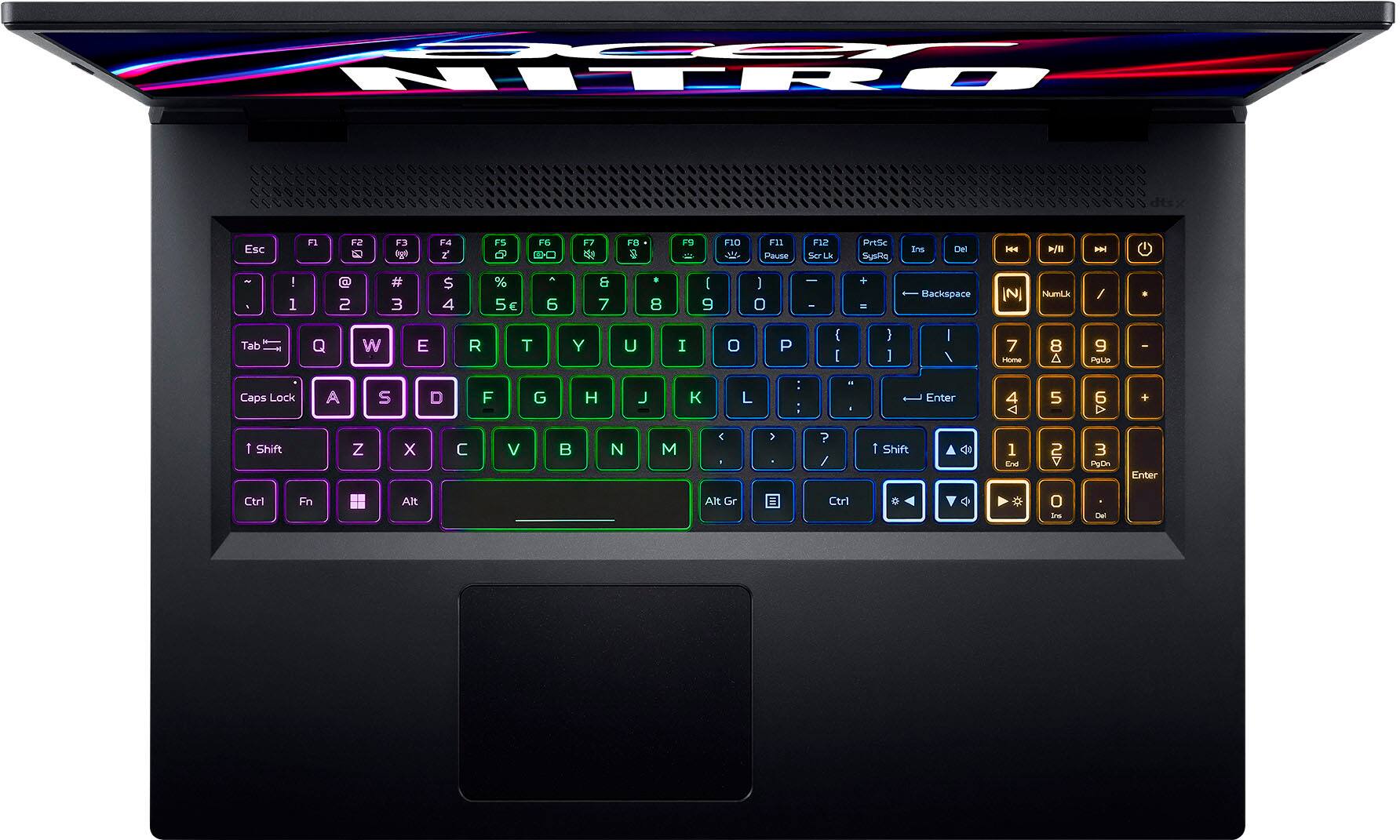 Alt View 7. Acer - Nitro 5 17.3" Full HD IPS 144Hz Gaming Laptop- Intel Core i5-12500H- NVIDIA GeForce RTX 3050-512GB PCIe Gen 4 SSD - Black.