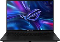 Front Zoom. ASUS - ROG 16" Touchscreen Gaming Laptop - AMD Ryzen 9 - 16GB DDR5 Memory - NVIDIA GeForce RTX 3060 V6G Graphics - 1TB SSD - Off Black.