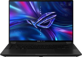 ASUS - ROG 16" Touchscreen Gaming Laptop - AMD Ryzen 9 - 16GB DDR5 Memory - NVIDIA RTX3060 V6G Graphics - 1TB SSD - Off Black - Front_Zoom
