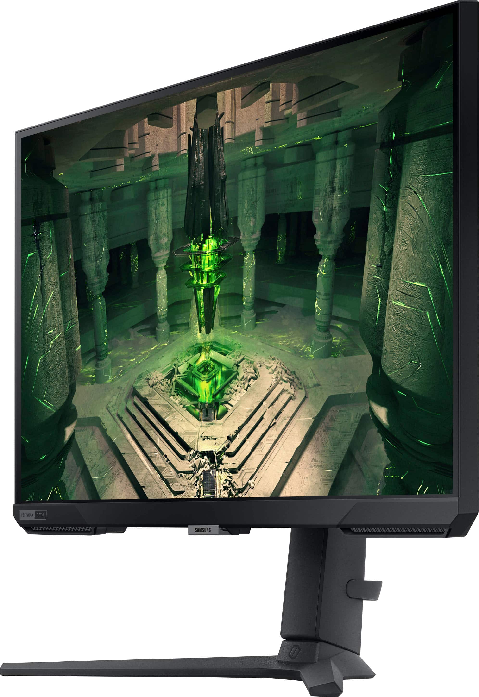 Alt View 15. Samsung - 27” Odyssey FHD IPS 240Hz G-Sync Gaming Monitor - Black.