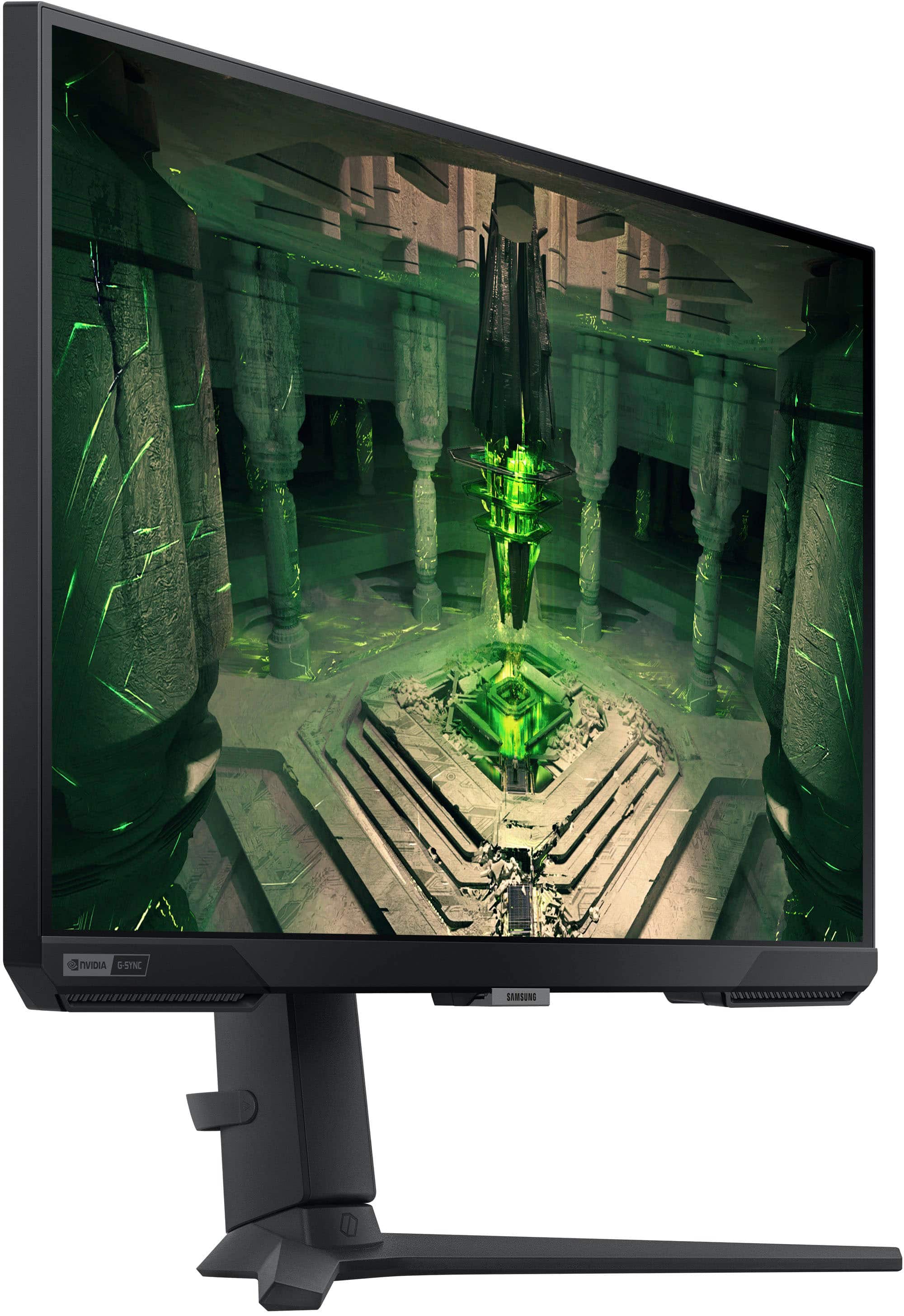 Alt View 16. Samsung - 27” Odyssey FHD IPS 240Hz G-Sync Gaming Monitor - Black.