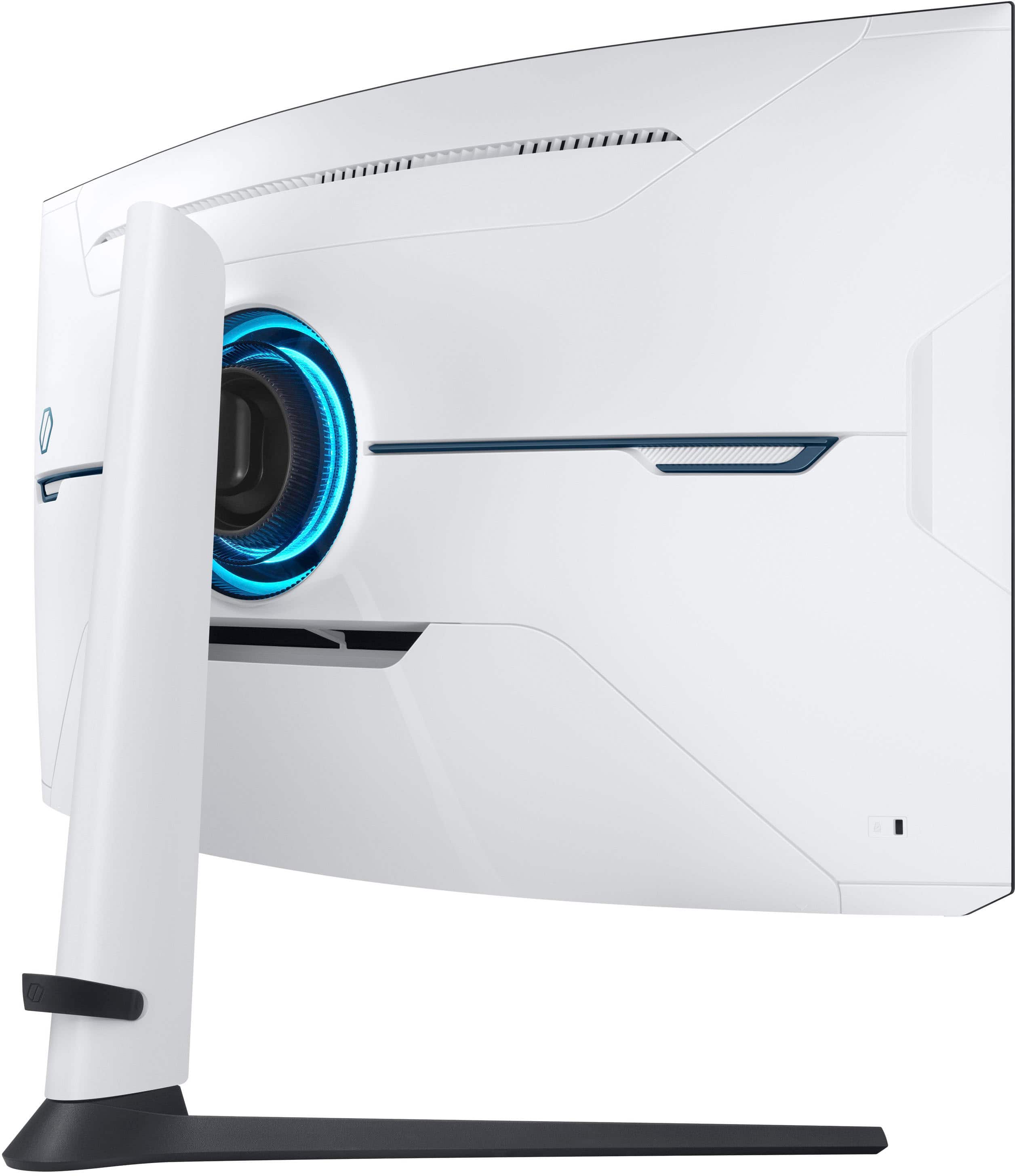 Alt View 23. Samsung - 32" Odyssey Neo G8 Curved 4K UHD FreeSync Premium Pro & G-Sync Compatible 240Hz 1ms Gaming Monitor - Black.