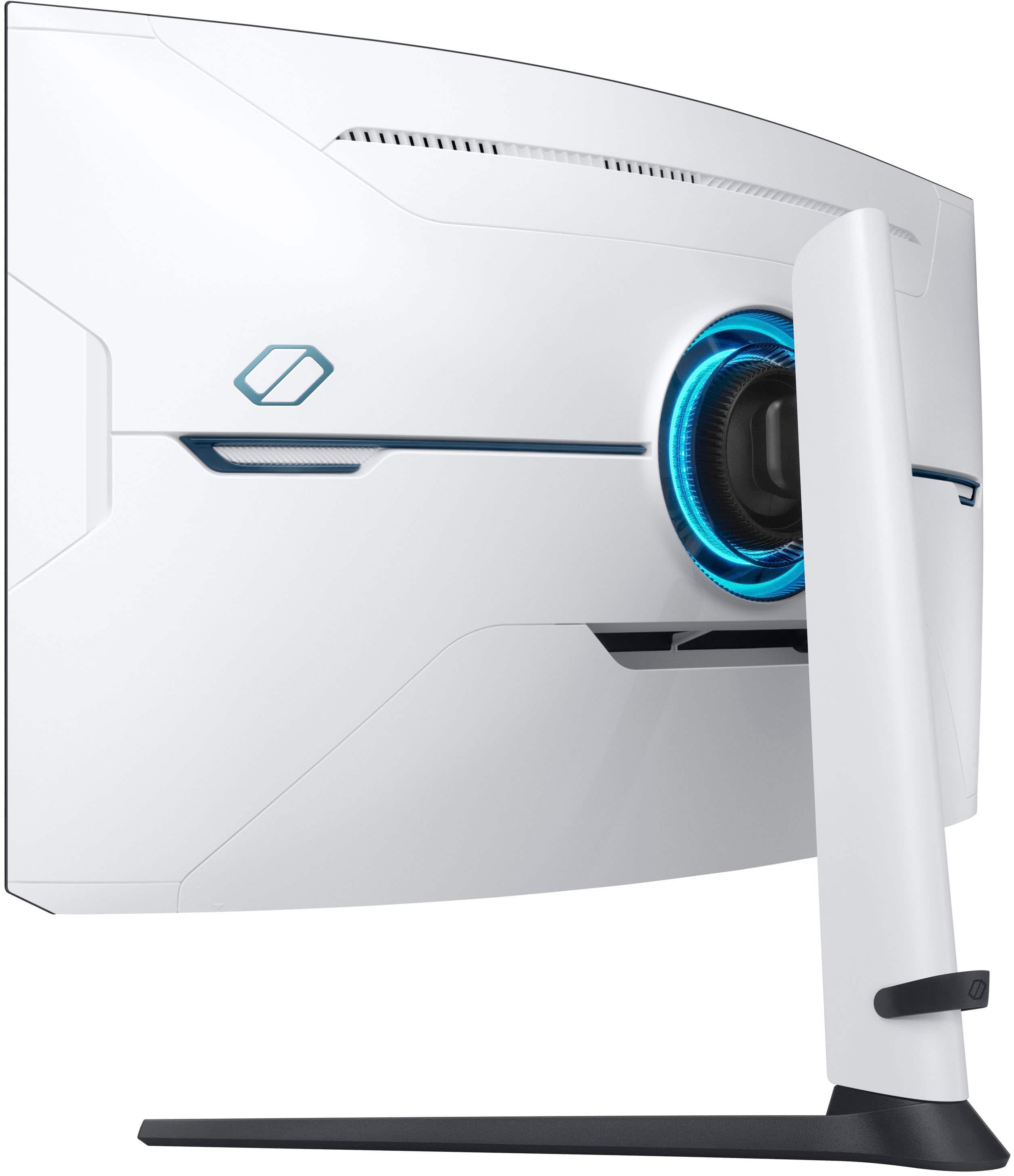 Alt View 24. Samsung - 32" Odyssey Neo G8 Curved 4K UHD FreeSync Premium Pro & G-Sync Compatible 240Hz 1ms Gaming Monitor - Black.