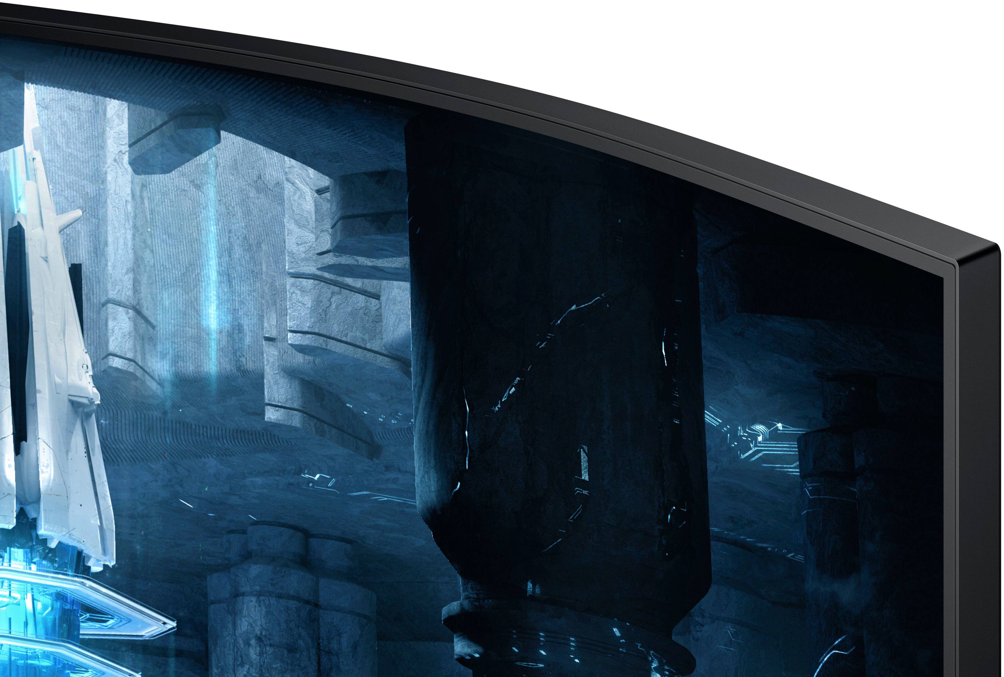 Alt View 26. Samsung - 32" Odyssey Neo G8 Curved 4K UHD FreeSync Premium Pro & G-Sync Compatible  240Hz 1ms Gaming Monitor - Black.