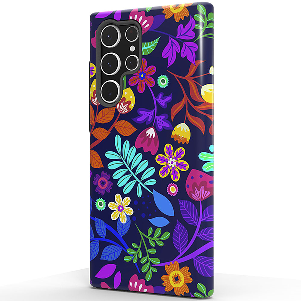 Luxury Phone Cases Samsung Galaxy S22 Ultra - Luxury Flower Cover