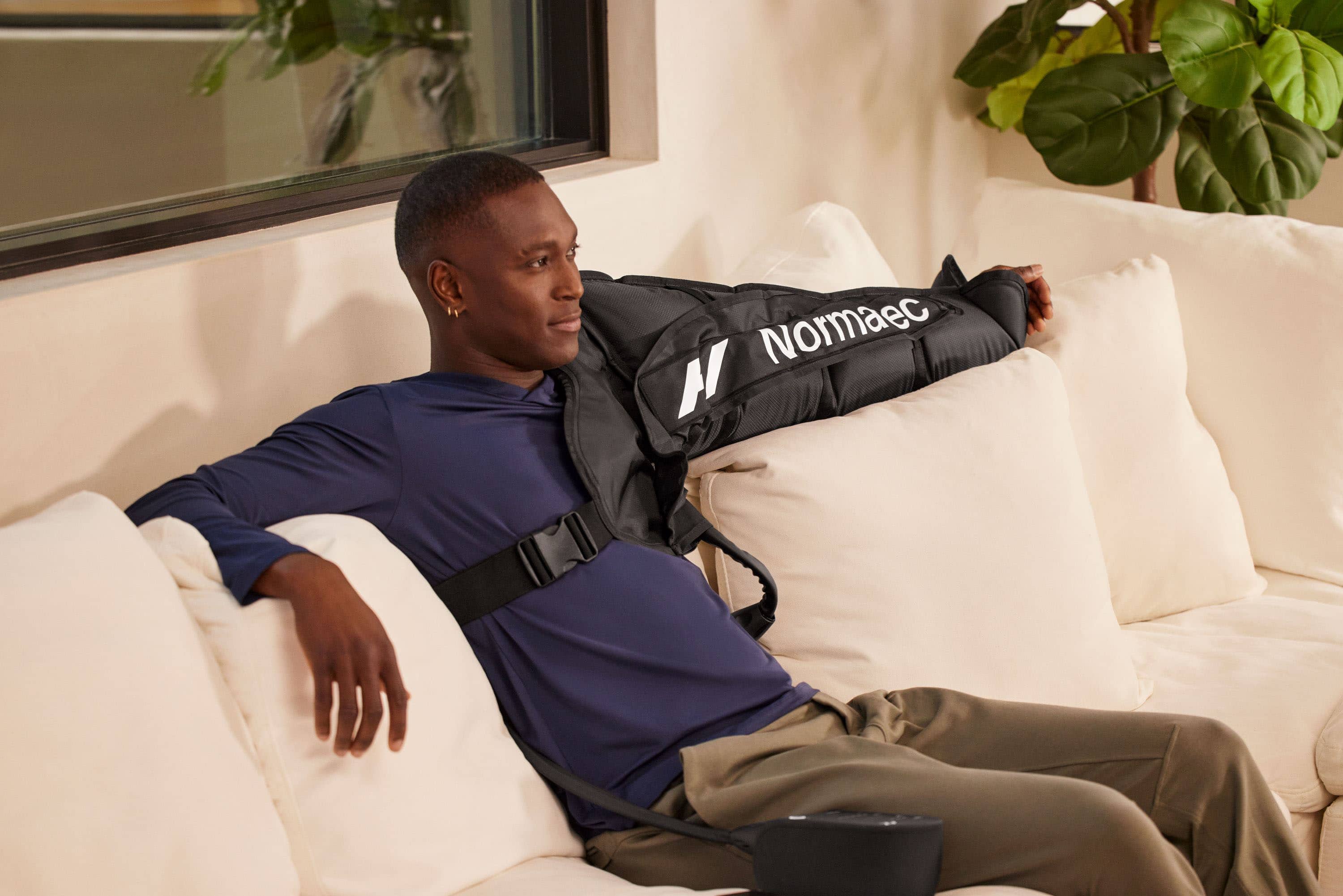 Alt View 11. Hyperice - Normatec 3 Arm Attachments (Pair) - Black.