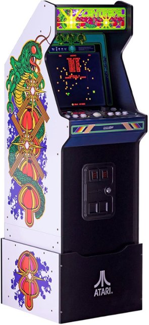 Alt View Zoom 11. Arcade1Up - Atari Legacy Centipede Edition with Riser & Lit Marque Arcade.