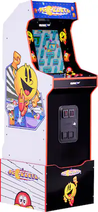 Bandai Namco Pac-Mania Legacy Edition Arcade with Riser & Lit Marquee