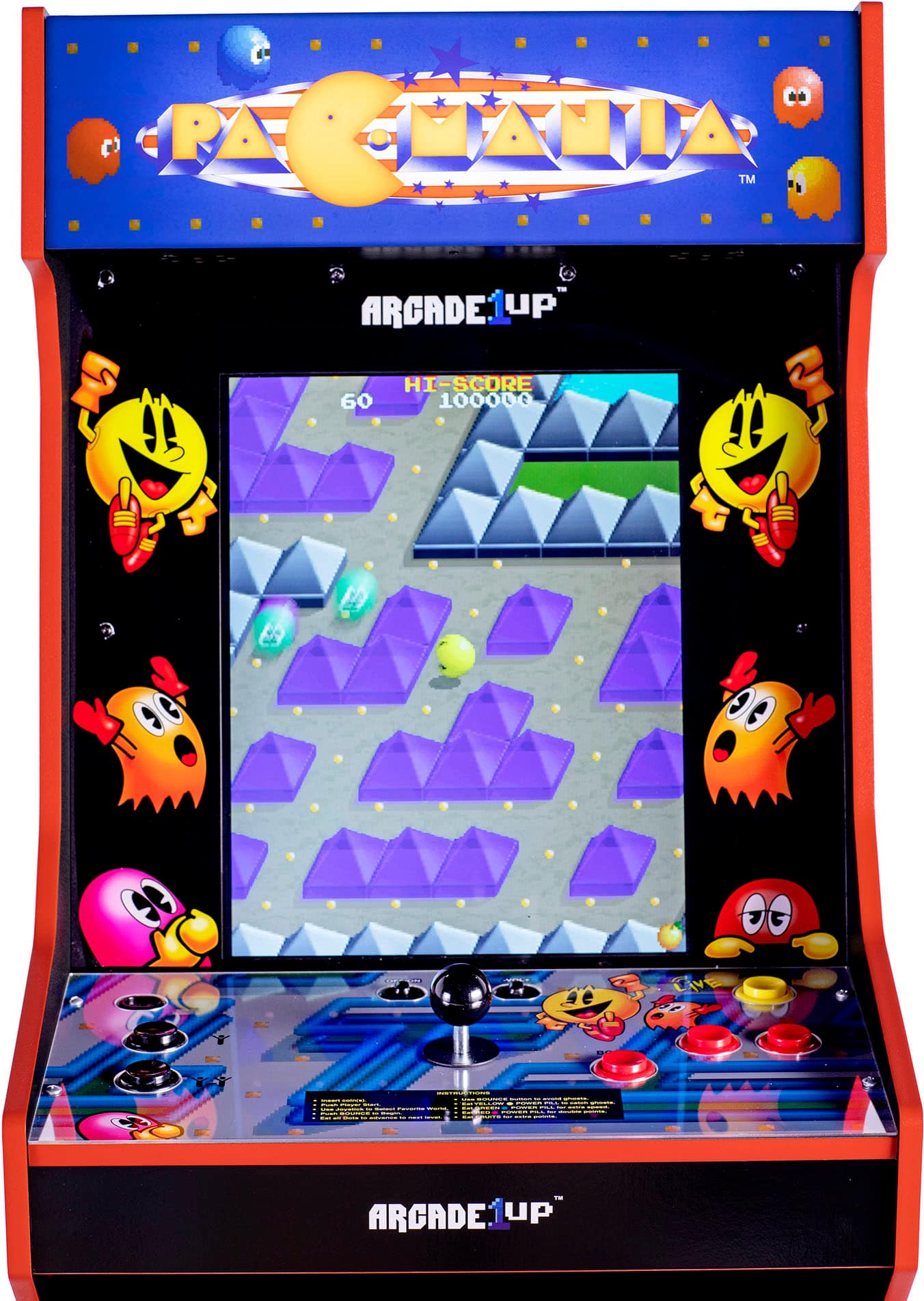 Arcade1Up - Pacmania Bandai Legacy PAC-A-200110, Color: Multi