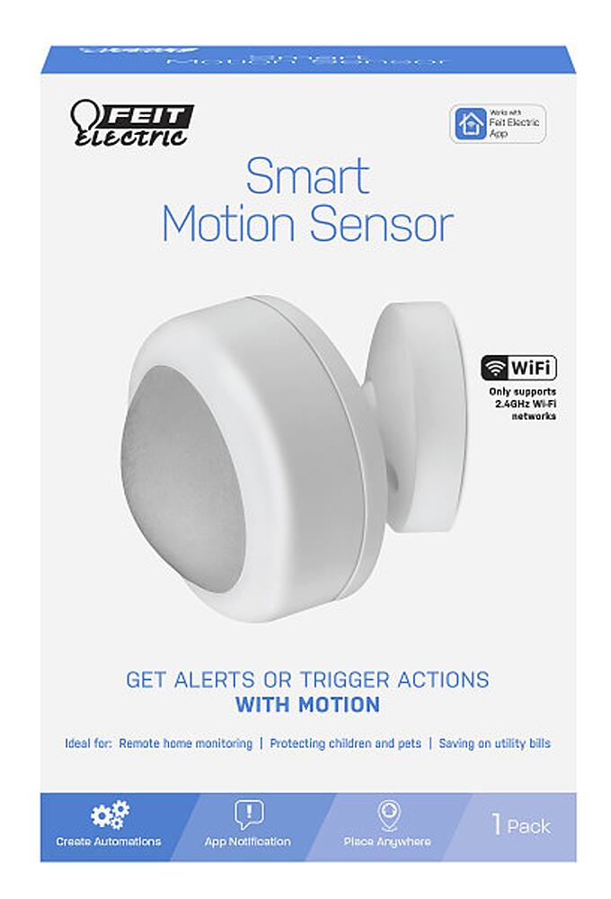 Alt View 11. FEIT ELECTRIC - Wi-Fi Smart Motion Sensor - White.