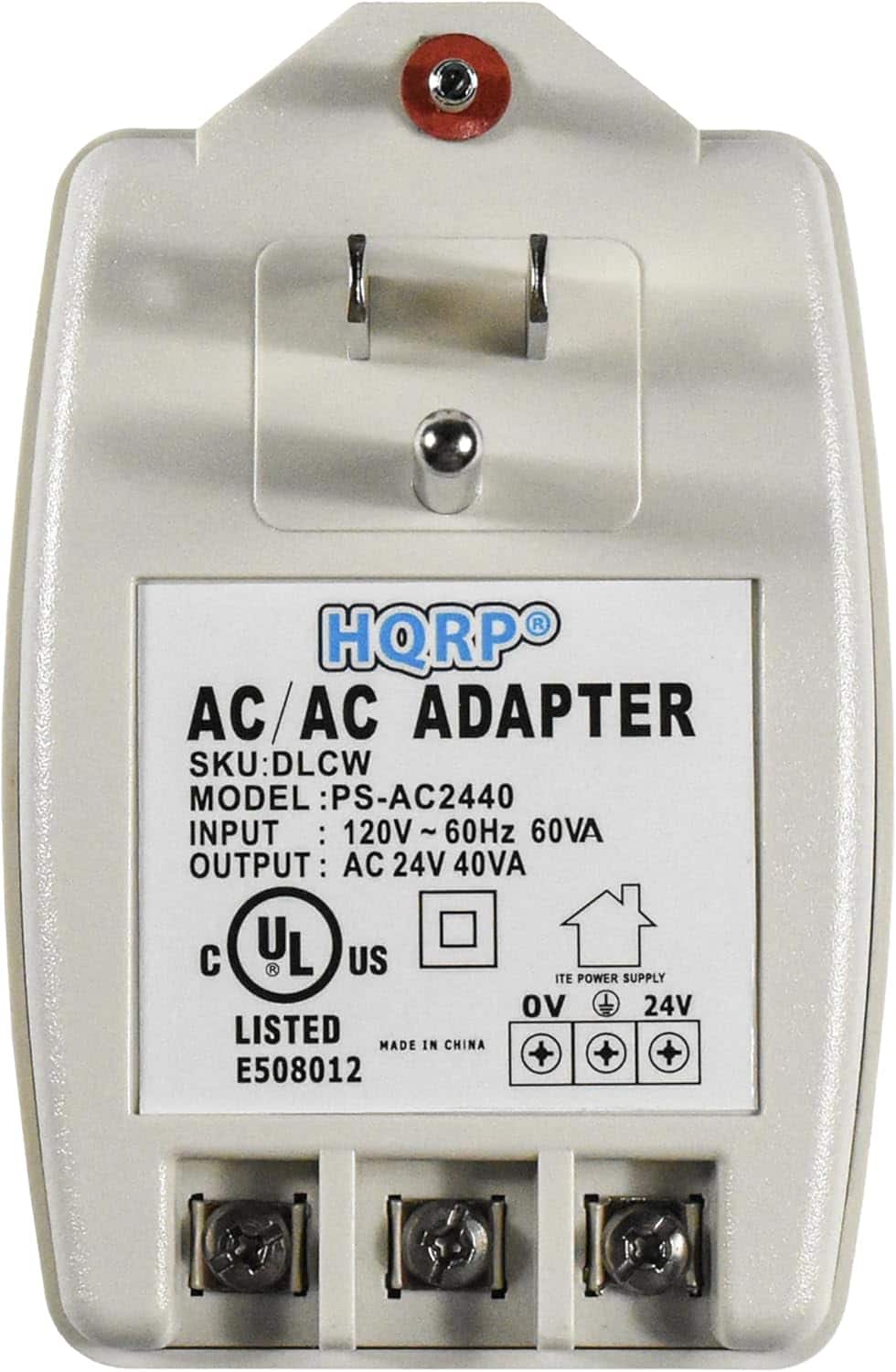 HQRP - 24V 40VA Transformer for Nest, Ecobee, Sensi, Honeywell Thermostat, Nest Doorbell and All Versions of Ring Doorbell