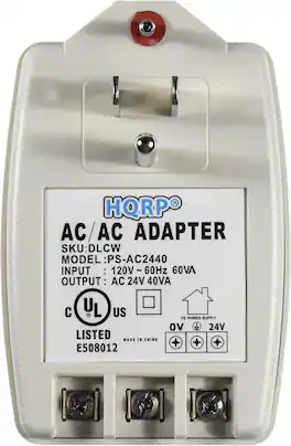 HQRP - 24V 40VA Transformer for Nest, Ecobee, Sensi, Honeywell Thermostat, Nest Doorbell and All Versions of Ring Doorbell