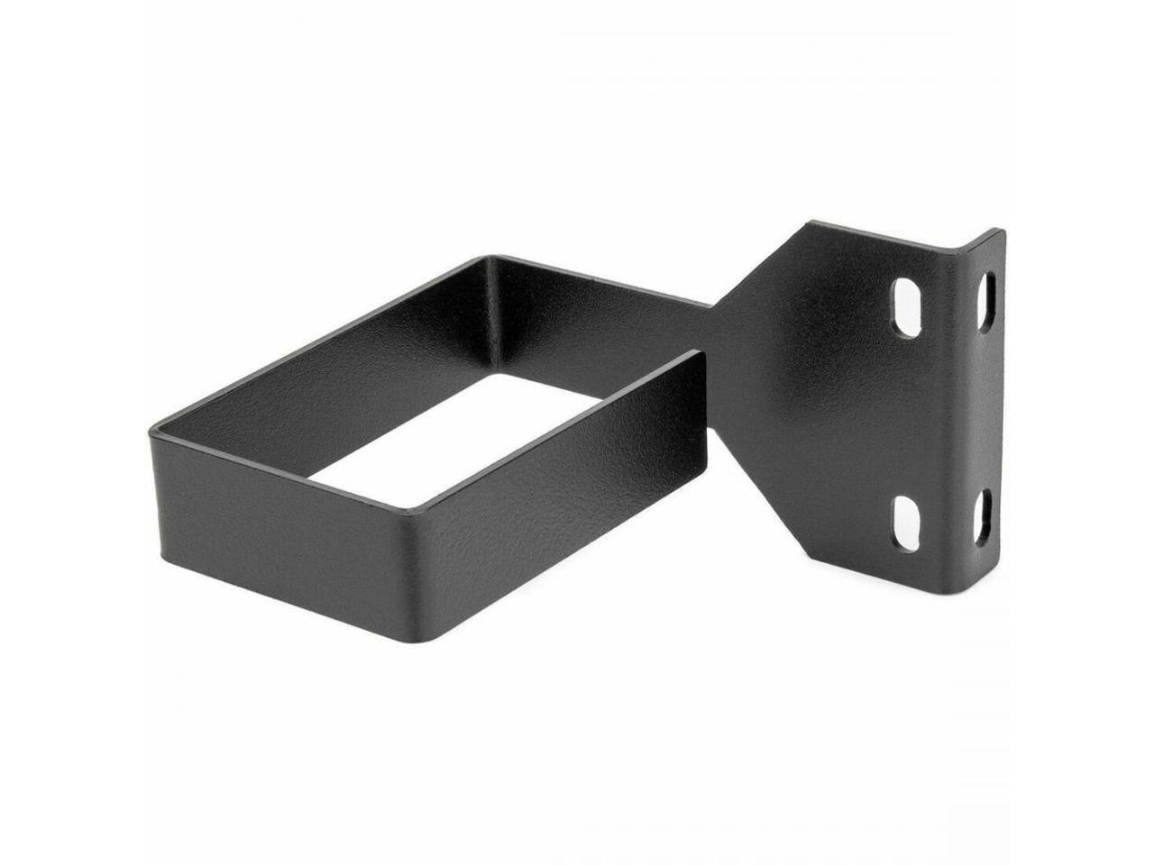 Alt View 8. Rocstor - Rocstor Vertical Cable Management Hook - D-ring - Black - 1 - 1.5U Rack Height - Steel - Black.