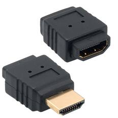 Front. Sanoxy - Sanoxy Adapter Compatible for HDMI Male to Female Port Saver (2-Pack) - Black.
