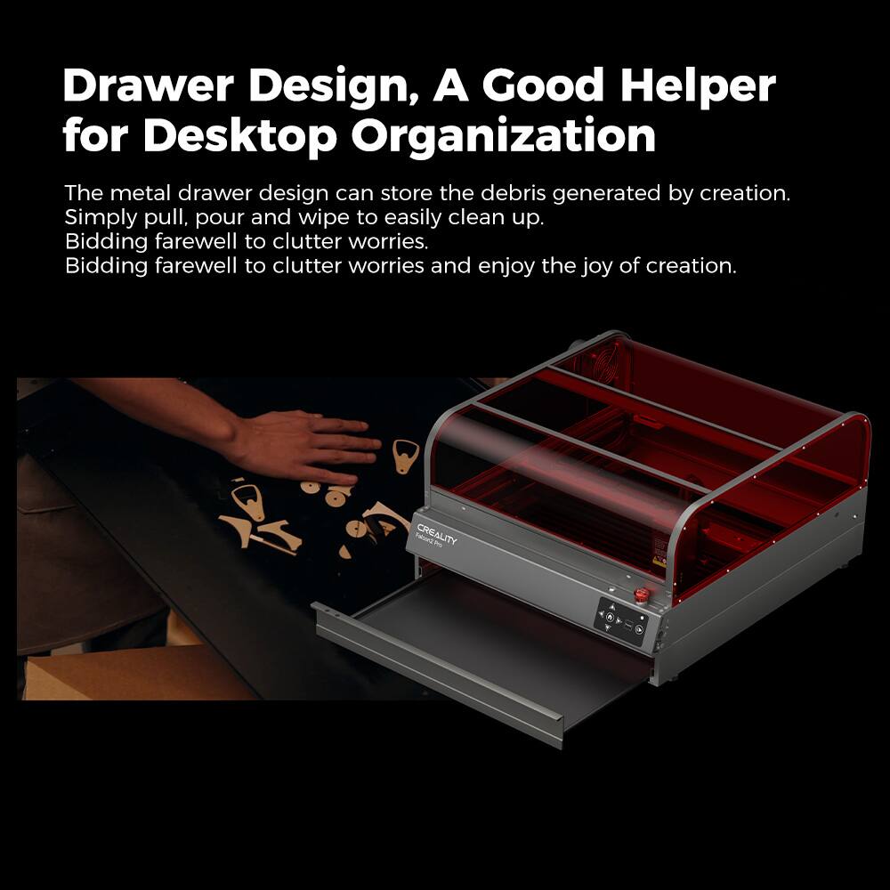 Drawer Design, A Good Helper for Desktop Organization: The metal drawer design can store the debris generated by creation. Simply pull, pour and wipe to easily clean up. Bidding farewell to clutter worries and enjoy the joy of creation.