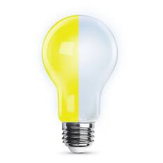 Front. FEIT ELECTRIC - A19 LED Bug Light - Color Selectable.