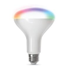 Front. FEIT ELECTRIC - BR30 Smart LED Light Bulb - Multicolor.
