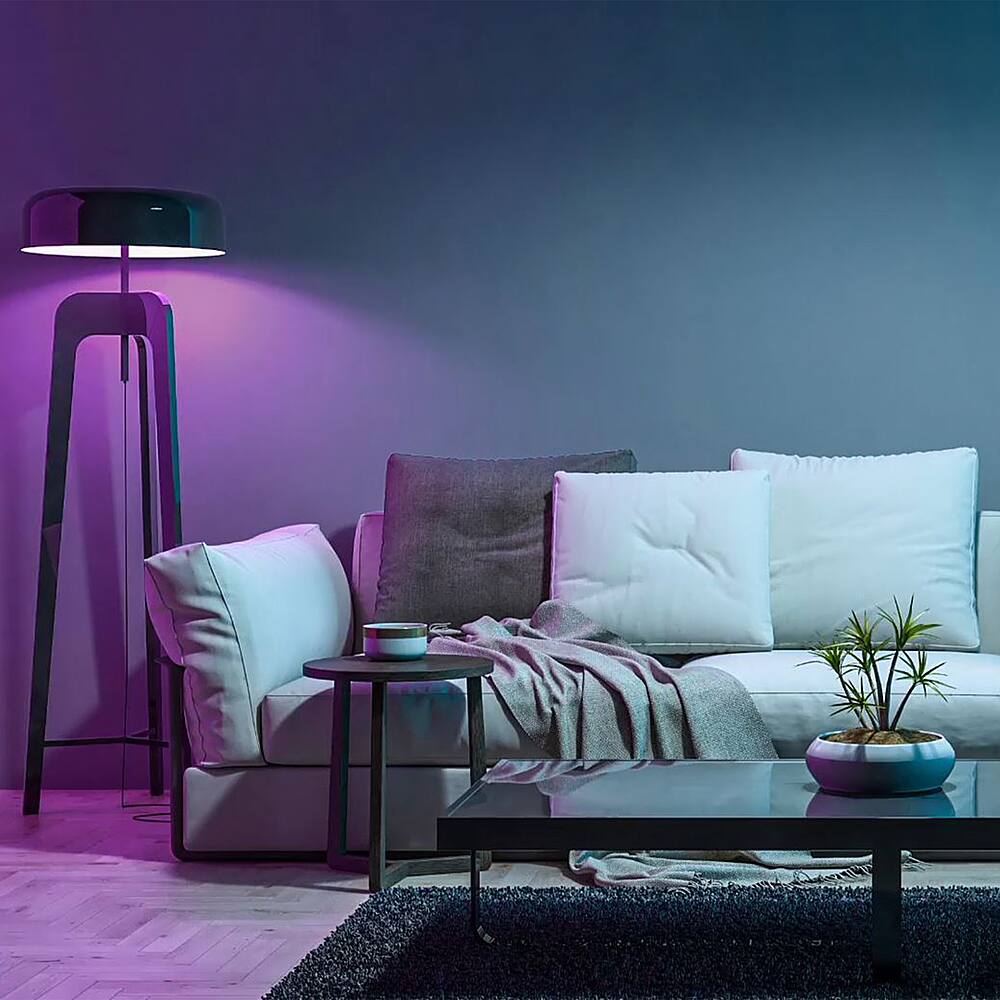 Alt View 16. FEIT ELECTRIC - A19 Smart LED Light Bulb (3-Pack) - Multicolor.