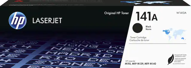 Front. HP - 141A Standard Capacity Toner Cartridge - Black.