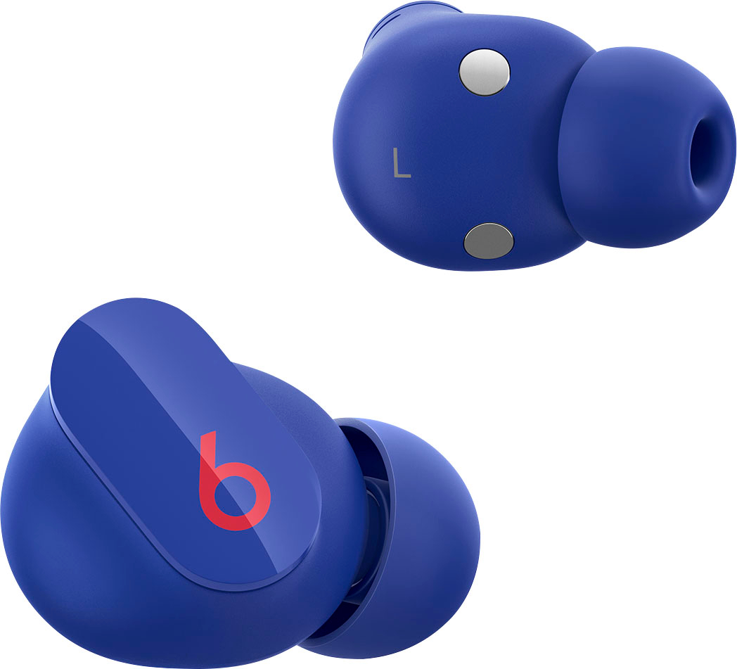 Left View: Beats by Dr. Dre - Geek Squad Certified Refurbished Powerbeats High-Performance Wireless Earphones - White