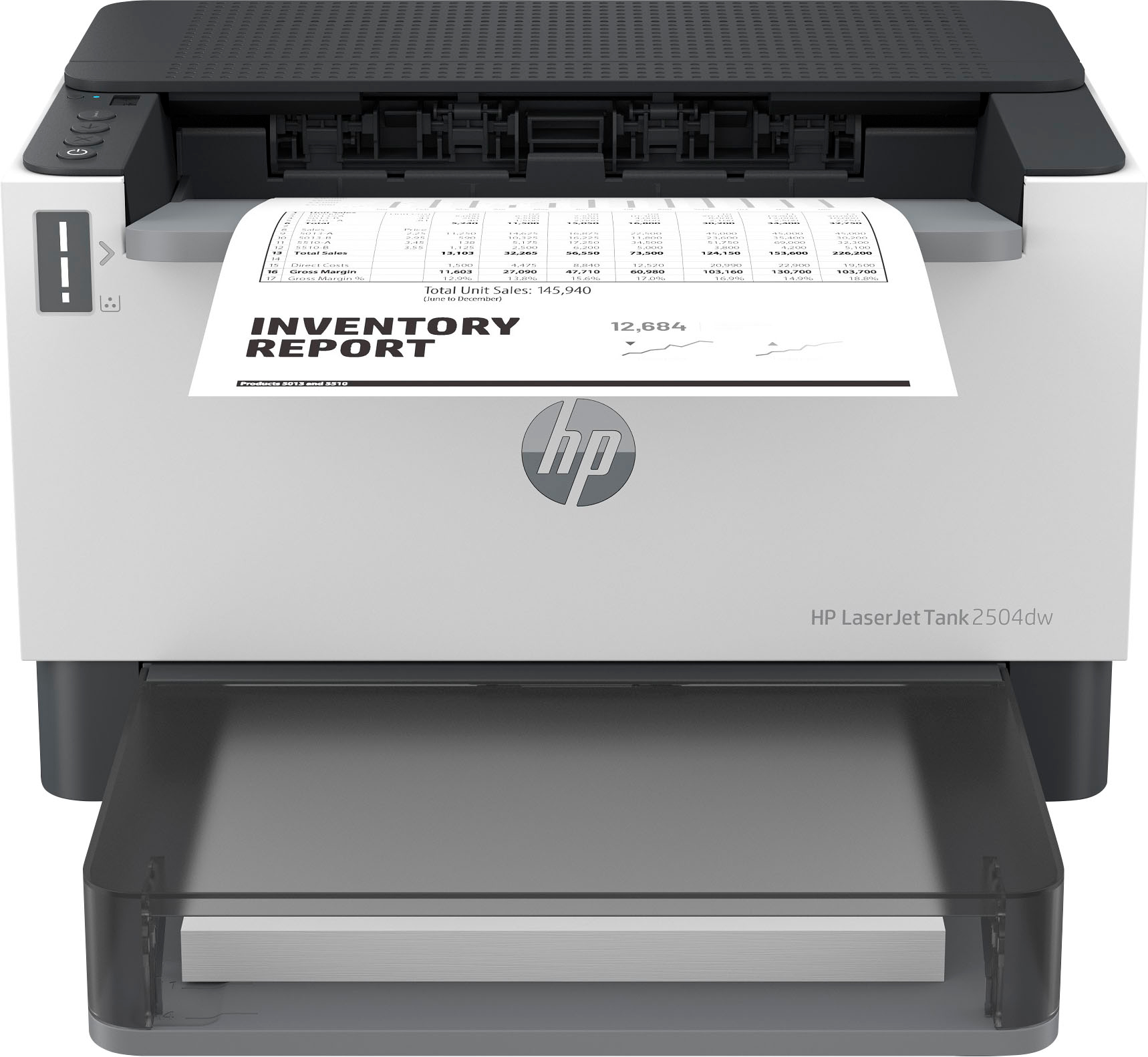Effectiviteit Peregrination Raad HP LaserJet Tank 2504dw Wireless Black-and-White Laser Printer preloaded  with up to 2 years of toner White LaserJet Tank 2504dw - Best Buy