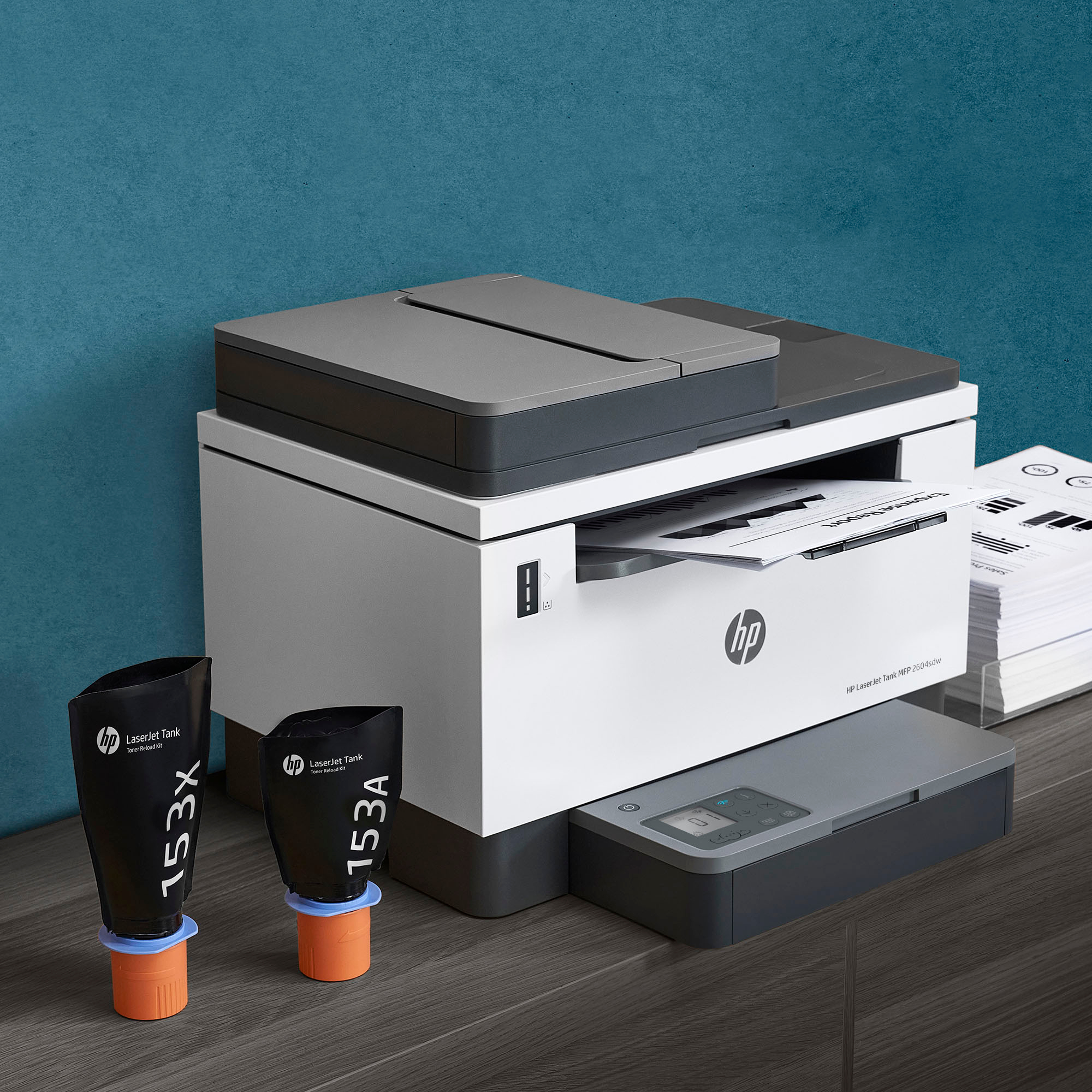 HP LaserJet M234sdwe Wireless Black-and-White Laser Printer with 6 months  of Toner through HP+ White & Slate M234sdwe - Best Buy