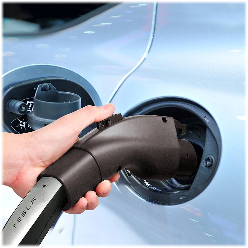 Alt View 13. Lectron - Tesla to J1772 EV Charger Adapter for J1772 Electric Vehicle - Black.