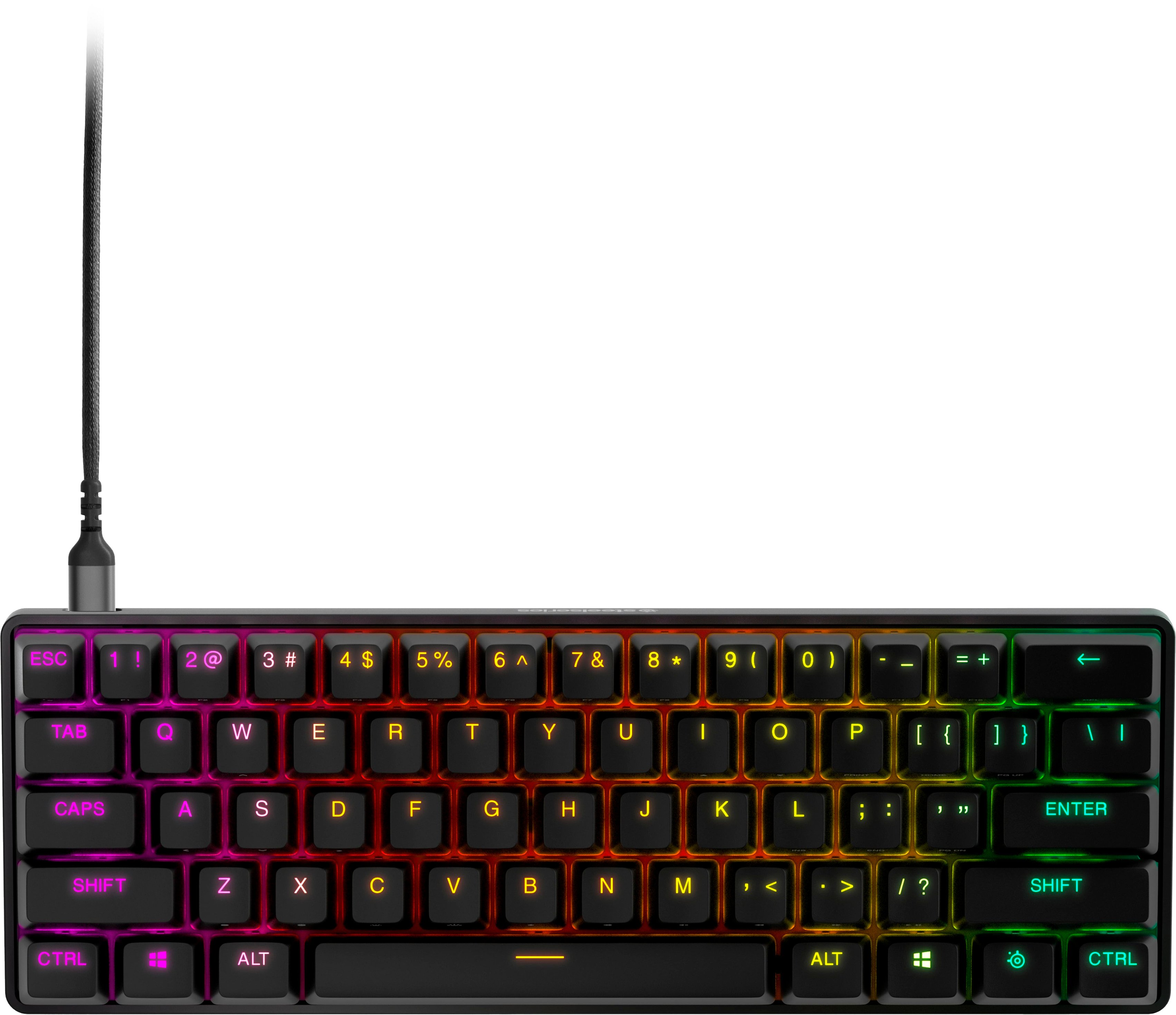 SteelSeries Apex Pro Mini 60% Wired Mechanical OmniPoint Adjustable  Actuation Switch Gaming Keyboard with RGB Backlighting Black 64820 - Best  Buy