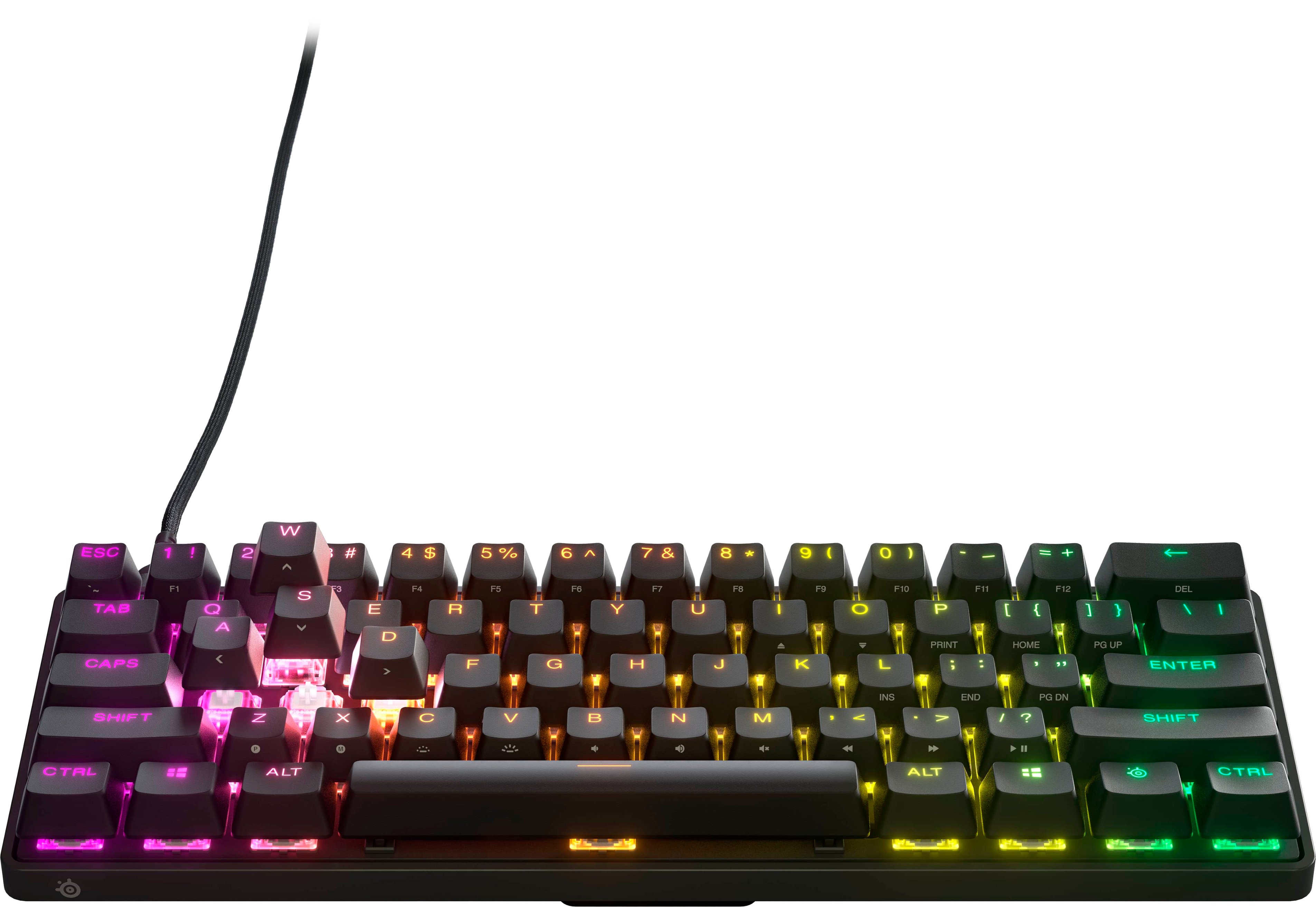 SteelSeries Apex Pro Mini 60% Wired Mechanical OmniPoint 2.0 Adjustable  Actuation Switch Gaming Keyboard with RGB Backlighting Black 64820 - Best  Buy