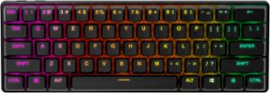 SteelSeries - Apex Pro Mini 60% Wireless Mechanical OmniPoint 2.0 Adjustable Actuation Switch Gaming Keyboard with RGB Backlighting - Black - Front_Zoom