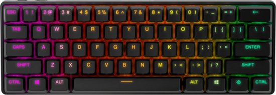 SteelSeries Apex Pro Mini 60% Wireless Mechanical OmniPoint 2.0 Adjustable  Actuation Switch Gaming Keyboard with RGB Backlighting Black 64842 - Best  Buy