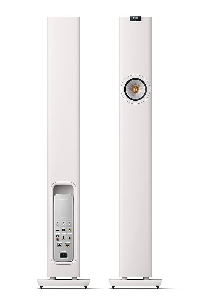 KEF - LS60 Wireless Floorstanding Speakers (Pair) - White