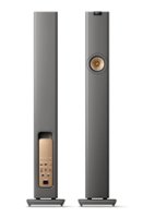 KEF - LS60 Wireless Floorstanding Speakers Pair - GREY - Front_Zoom