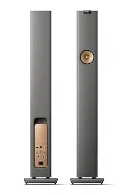 KEF - LS60 Wireless Floorstanding Speakers (Pair) - Titanium